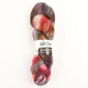 Hedgehog Fibres Kidsilk Lace Yarn Kid Mohair Silk Hand-Dyed Film Noir